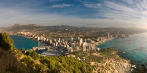 Panorámica de Calpe desde el Peñón de Ifach,