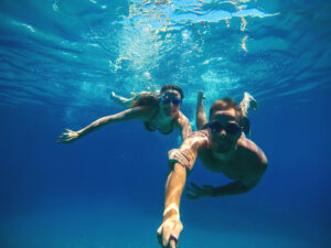 Buceando en Benidorm.