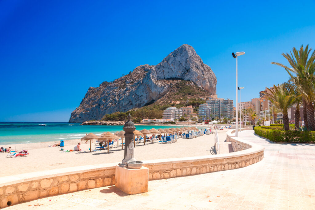 Paseo marítimo de Calpe.