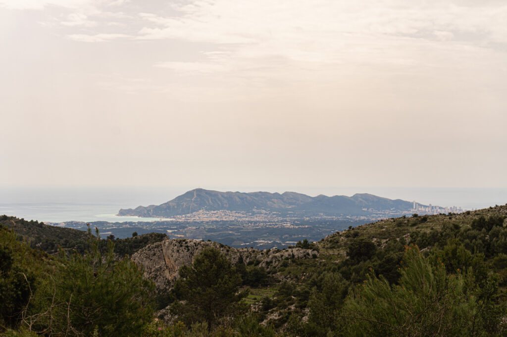 Panorámica desde el Parque Natural de Serra Gelada.