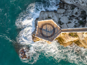 Balcón del mediterráneo como rincón zen.