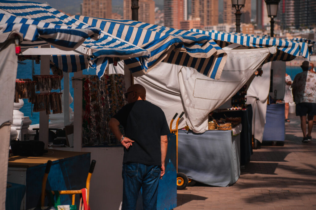 Mercado local en Benidorm.